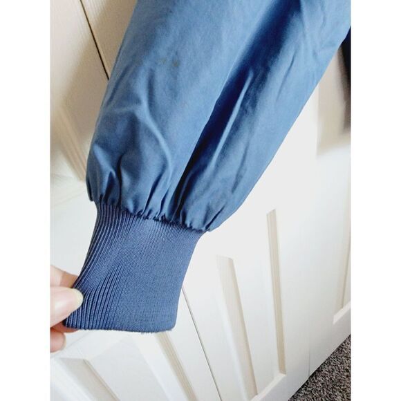 Members Only 40  Men's Bomber‎ Jacket Adult Vintage Blue 80's Zip Up Pockets - Picture 4 of 8